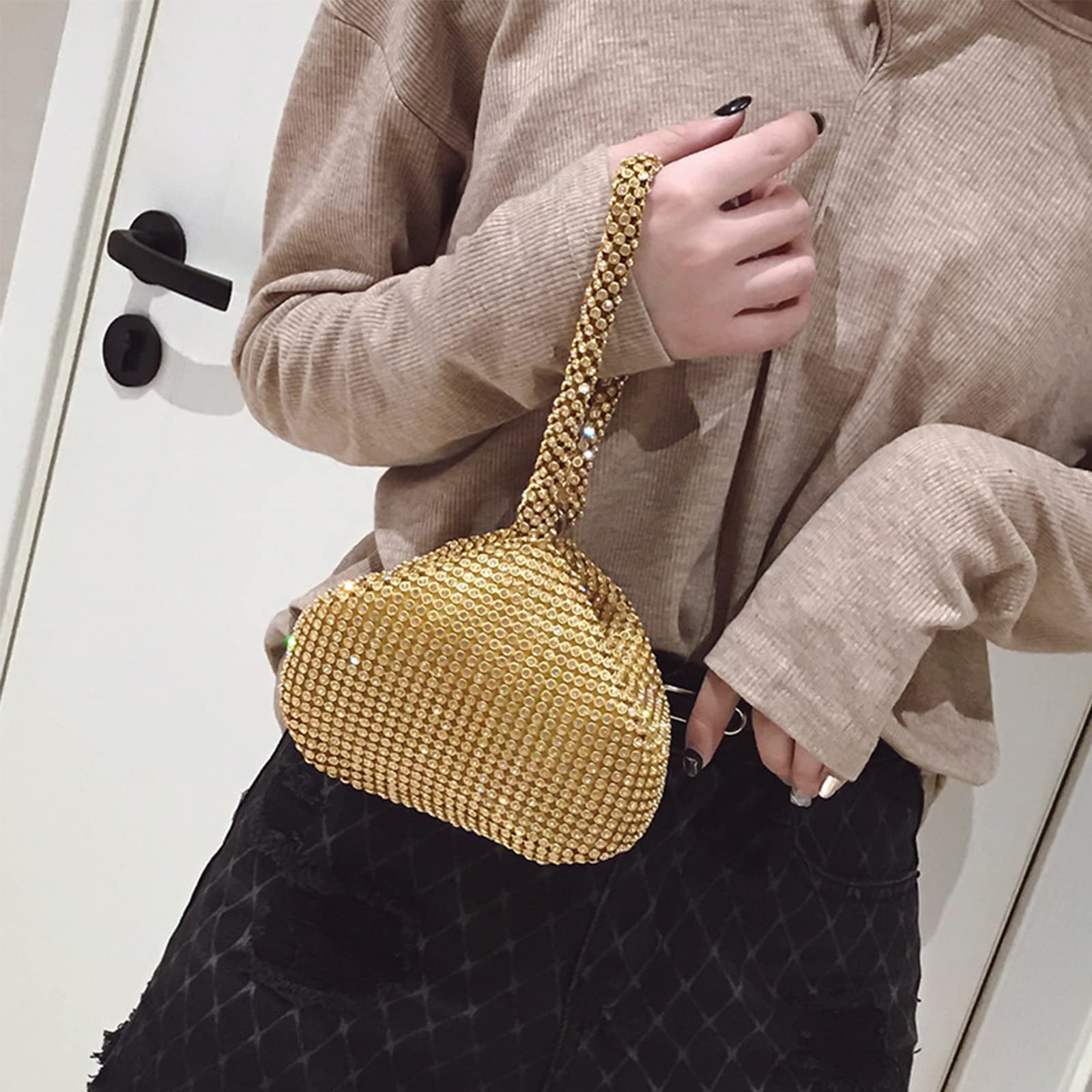 Elegant Rhinestone Clutch Purse for Women - Sparkly Evening Bag for Party, Wedding & Special Occasions | Stylish Handbag for Prom, Cocktail & Formal Events
