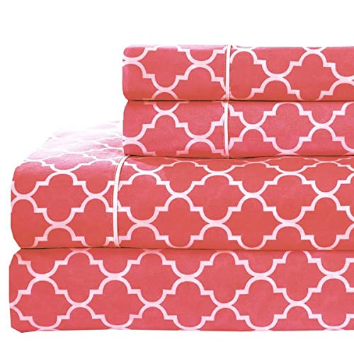 Coral & White