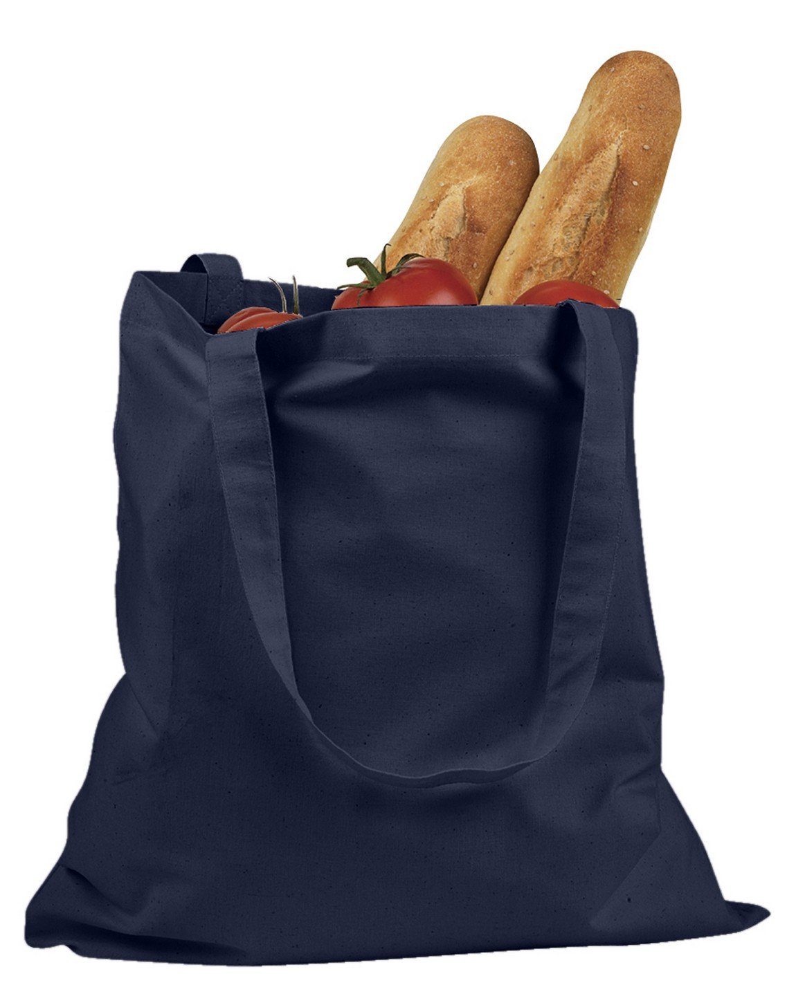 BAGedge Women's Canvas Tote Bag - Navy Blue One Size, Perfect for Shopping, Beach & Promotional Events