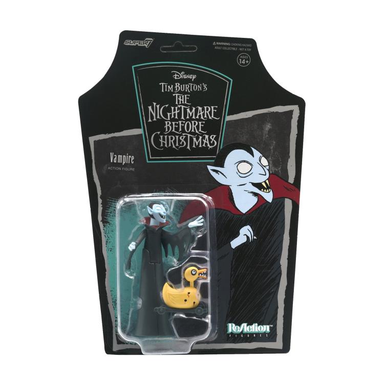 The Nightmare Before Christmas Vampire Figure - Collectible ReAction Toy for Halloween & Christmas Decor, Movie Fans Gift