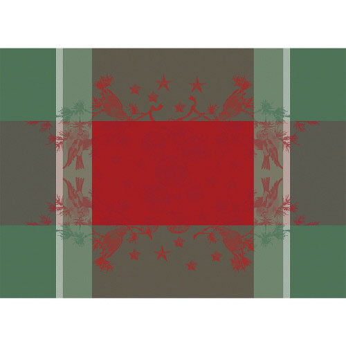 Christmas Red Placemat Set - Festive Holiday Dining Decor for Table Setting, Perfect for Christmas Dinner, Party, and Home Decor (Discontinued Pattern)
