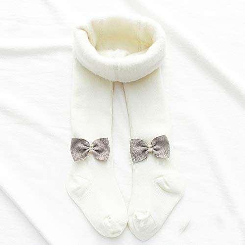 FASHIXD Fleece Lined Winter Warm Baby Toddler Girls Tights - Cable Knit Cotton Leggings & Stockings for Cold Weather - Plus Size 0-24 Months (Ideal for Playdates, Daycare & Winter Outfits)