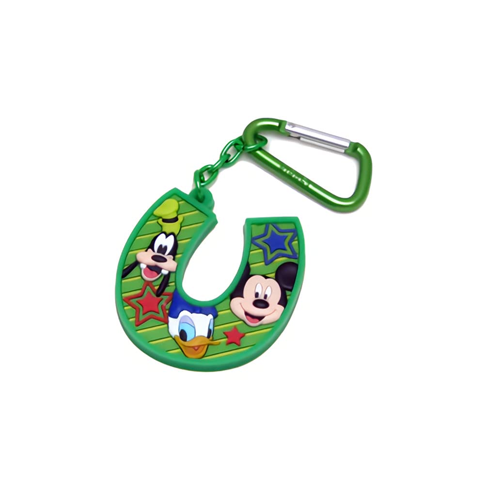 Disney Mickey Mouse & Friends Letter U Laser Cut Keychain - Perfect for Backpacks, Gifts, and Key Rings
