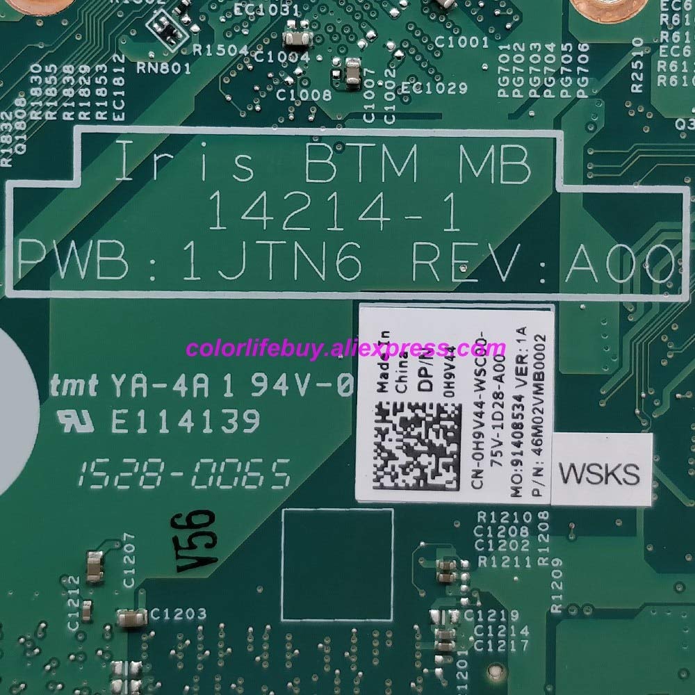 Original Dell Inspiron 3451 Laptop Motherboard CN-0H9V44 0H9V44 H9V44 14214-1 PWB:1JTN6 N2840 - Replacement Mainboard for Dell Notebook PC - Perfect for Home, Office & School Use