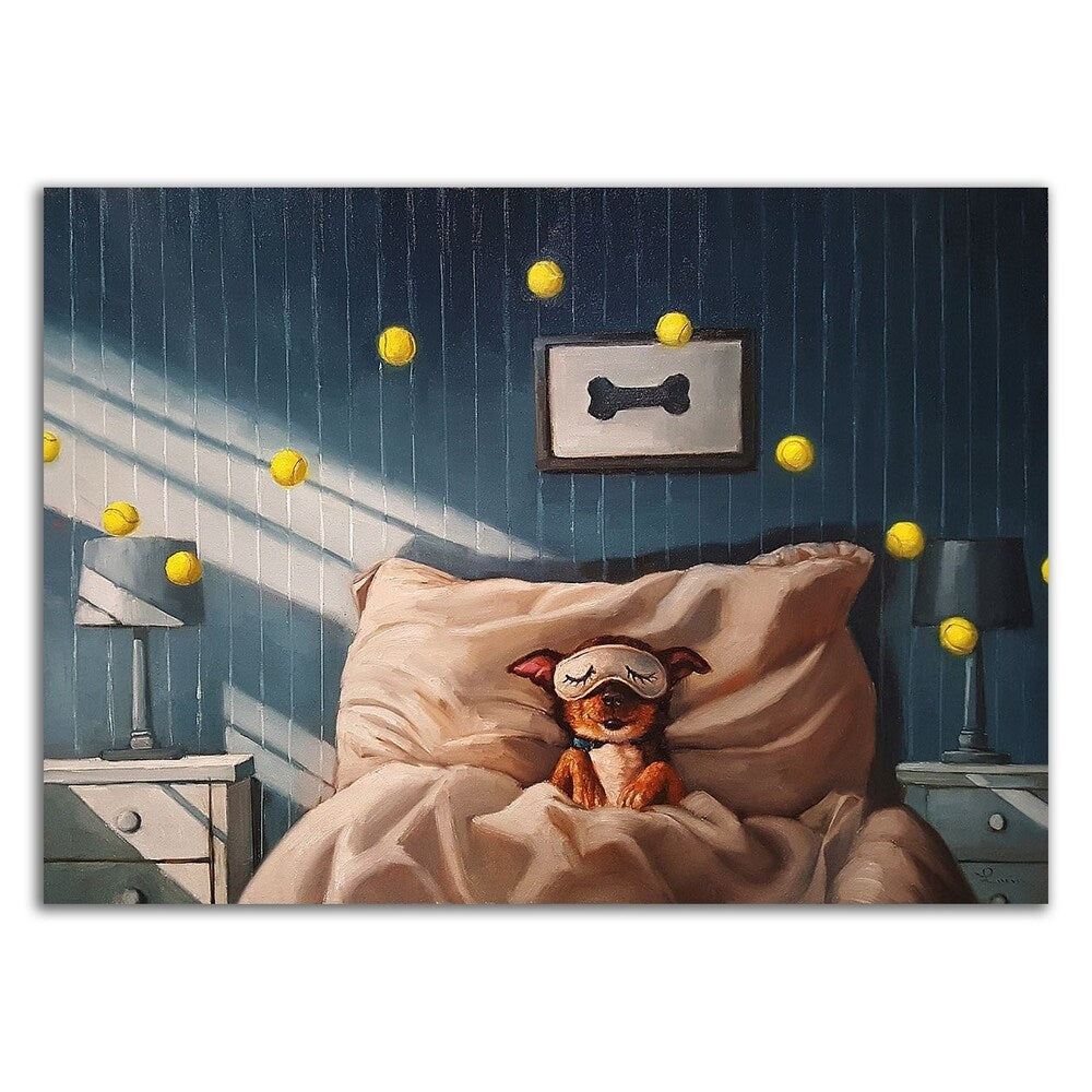 Bentley's Dream by Lucia Heffernan - Premium Canvas Wall Art Print - Ready to Hang - Perfect for Living Room, Bedroom & Office Decor