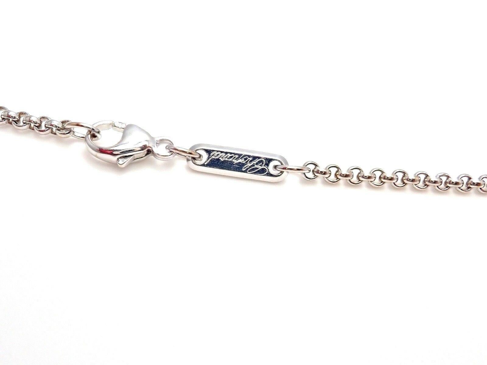 Authentic Chopard 18k White Gold Simple Chain Necklace 16.75 Inches - Elegant Minimalist Jewelry for Women, Perfect for Everyday Wear, Gifts & Special Occasions