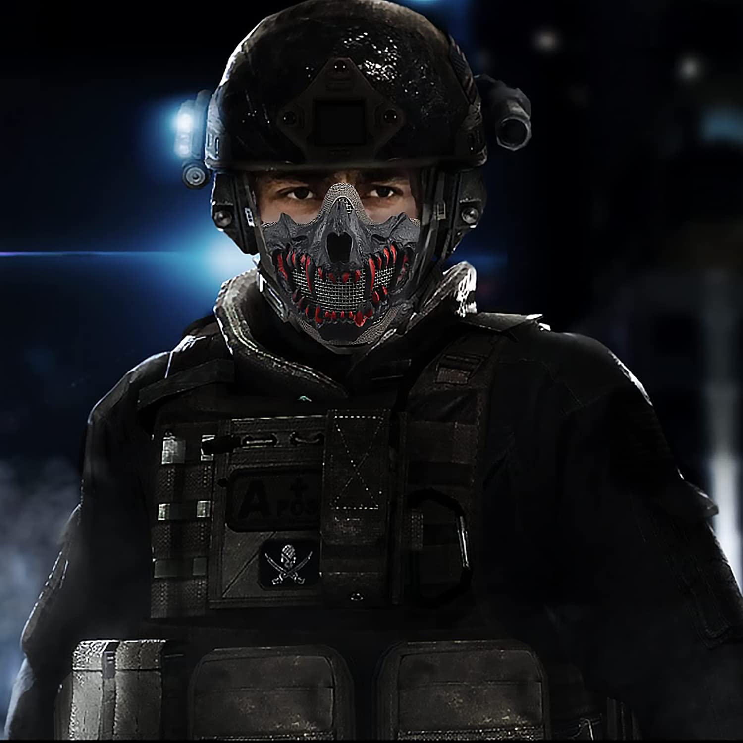 Tactical Skull Mask for Airsoft, Paintball & Hunting - Halloween Protection