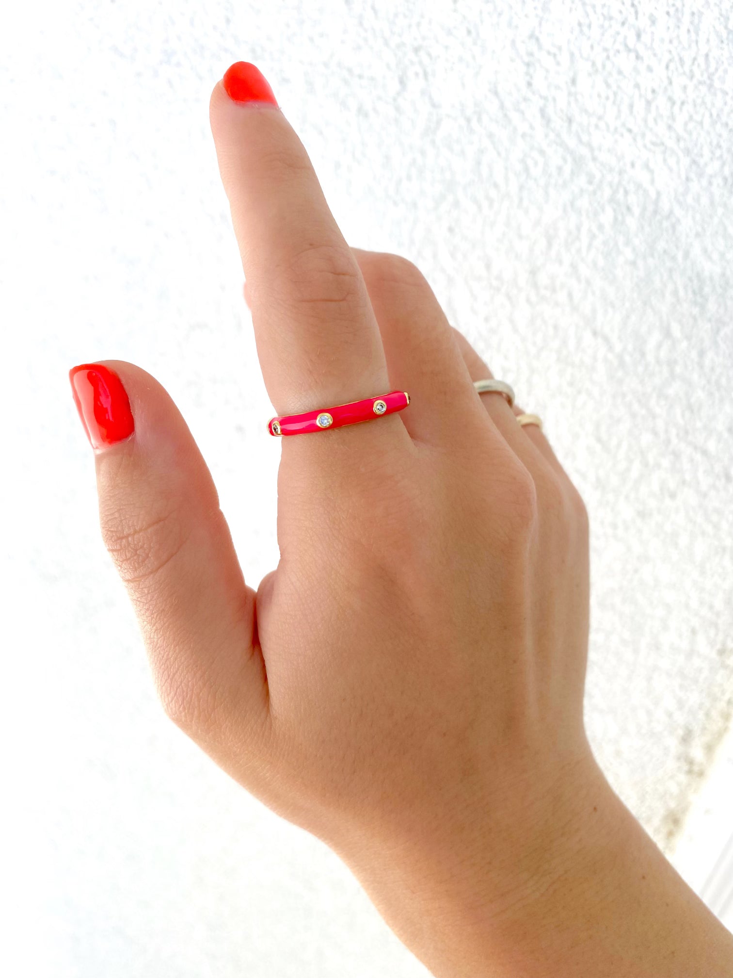 Carly Colorful Rings for Women - Trendy Stackable Fashion Rings Set - Perfect for Daily Wear, Parties & Gifts