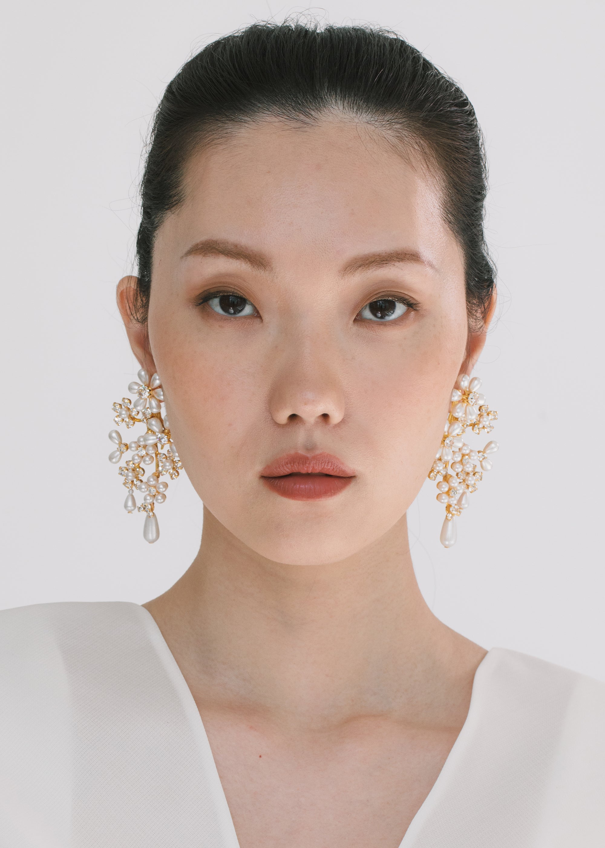 Elegant Ursella Crystal Earrings - Antique Gold Plated Dangle Earrings for Women | Perfect for Weddings, Parties & Special Occasions