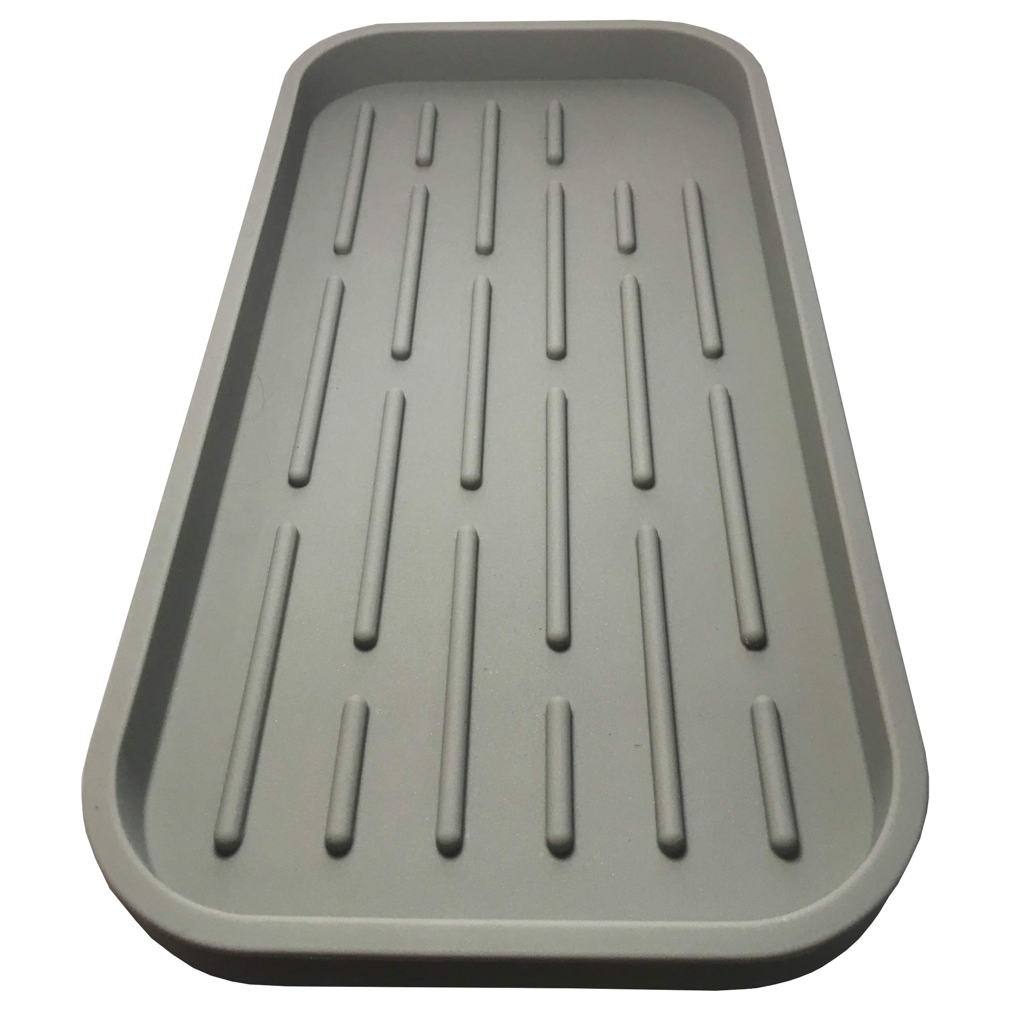 2-Pack Sponge Holder Tray - Durable Kitchen & Bathroom Sink Organizer for Sponges, Soap Dispensers & Toothpaste - Fits Scotch-Brite, Meyers & Colgate - Perfect for Countertop Organization & Small Space Storage