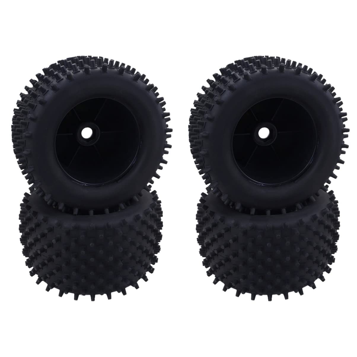 Toyvian 4-Pack RC Wheels & Tires for Crawler, Truck, Racing - DIY Off-Road Vehicle Upgrade Parts - Perfect for RC Car Enthusiasts & Hobbyists