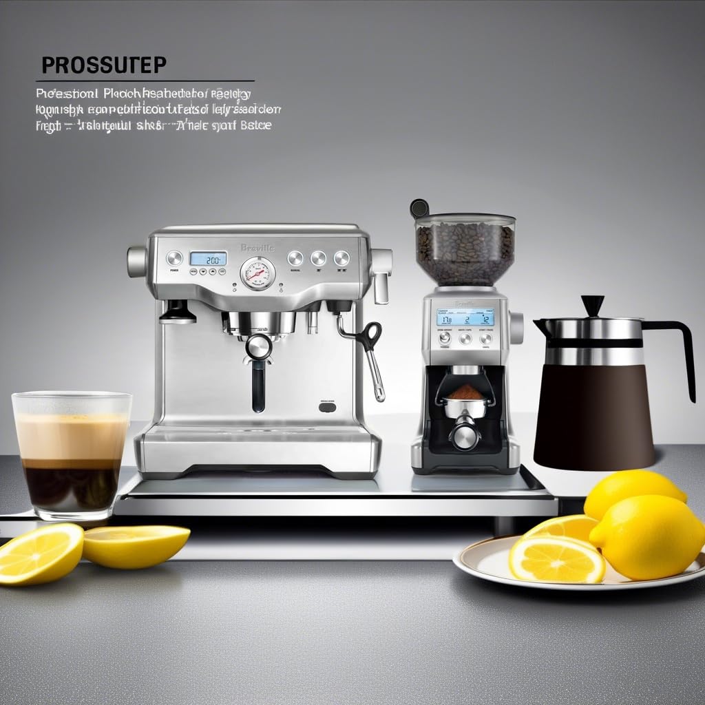 Breville BEP920BSS Dynamic Duo Dual Boiler Espresso Machine with Smart Grinder Pro - Stainless Steel Coffee Maker for Home Baristas & Coffee Lovers - Perfect for Espresso, Latte & Cappuccino Making