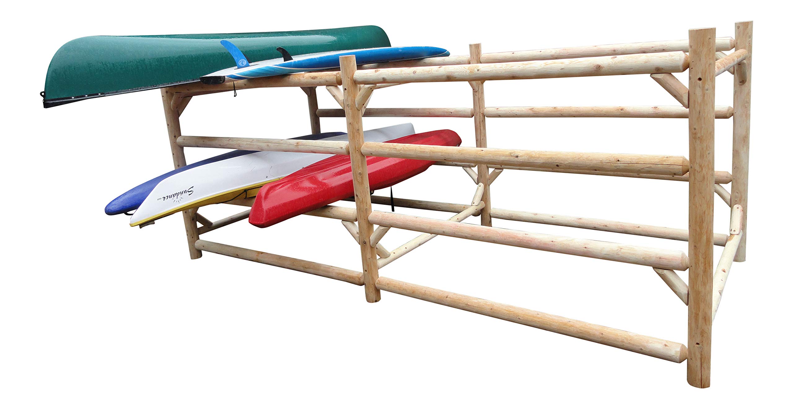 24-Slot Heavy Duty Kayak and Canoe Storage Rack - Freestanding SUP, Surfboard, Fishing Canoe Holder for Commercial & Home Use - Perfect for Garage, Dock, or Outdoor Watercraft Organization