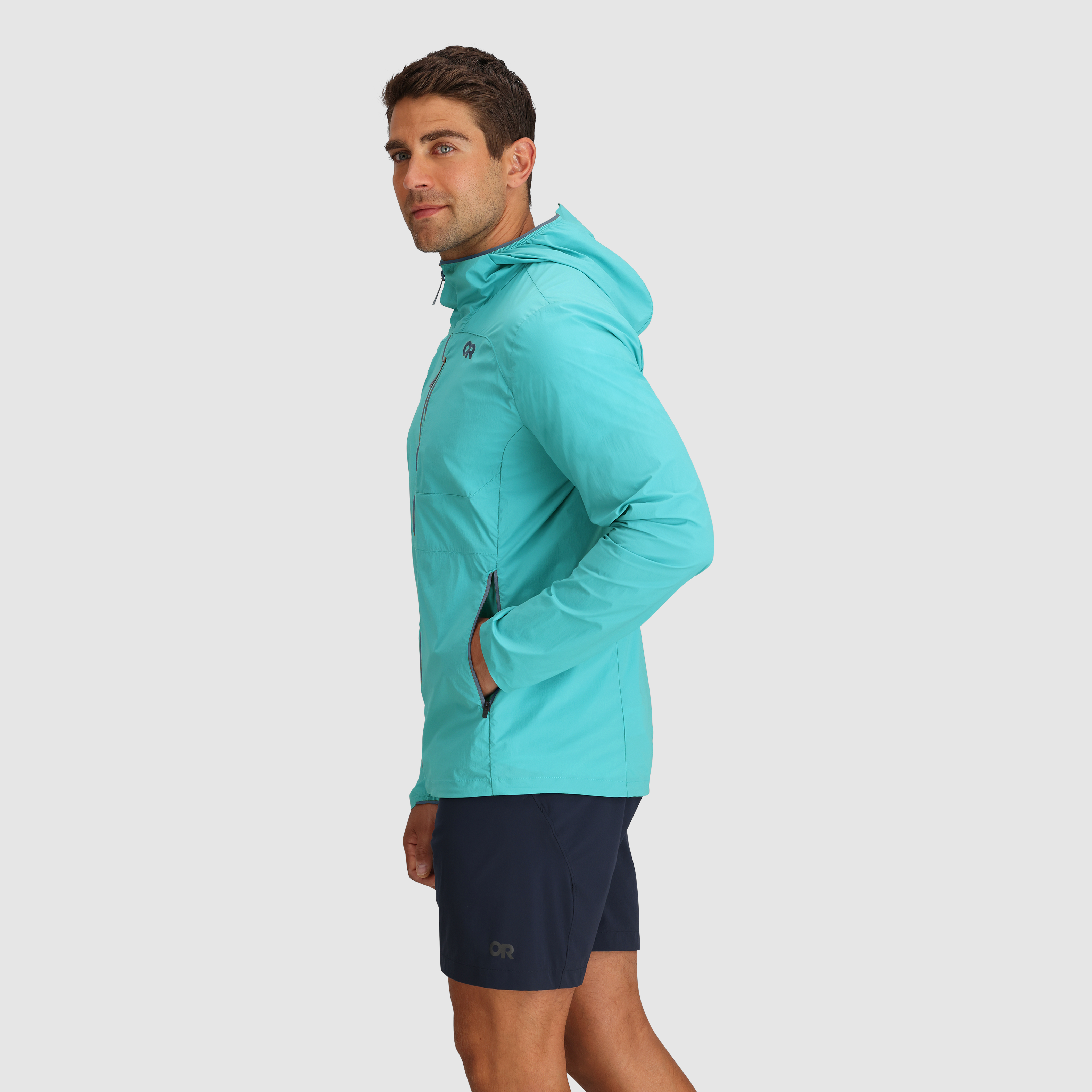 Men's Shadow Wind Hoodie - Lightweight Waterproof Jacket for Outdoor Running & Hiking | Windbreaker for Men with Adjustable Hood