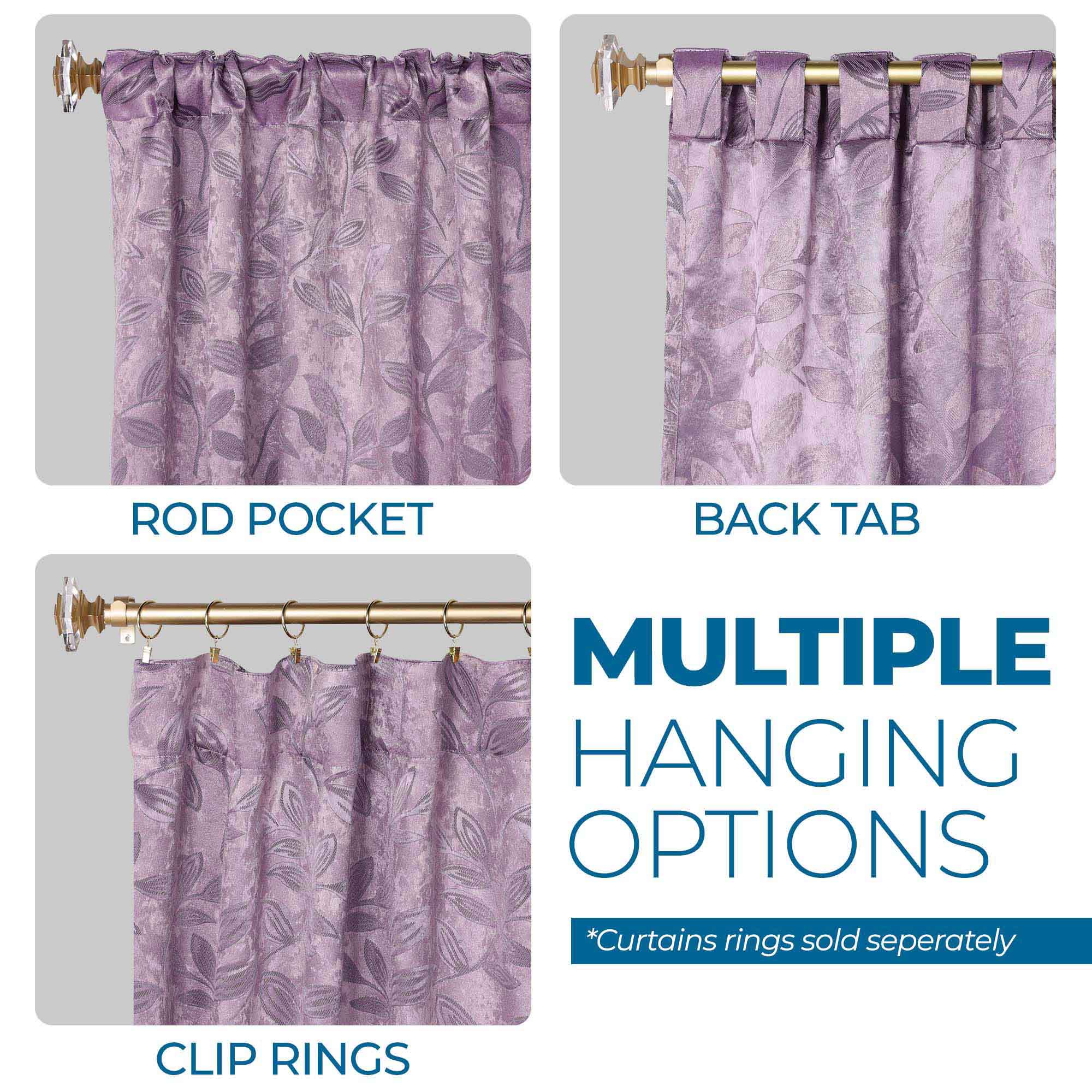 Premium Blackout Curtains for Bedroom - Super Soft Thermal Insulated Room Darkening Drapes with Back Tab Design (Set of 2 Panels) - Perfect for Nursery, Home Theater & Shift Workers
