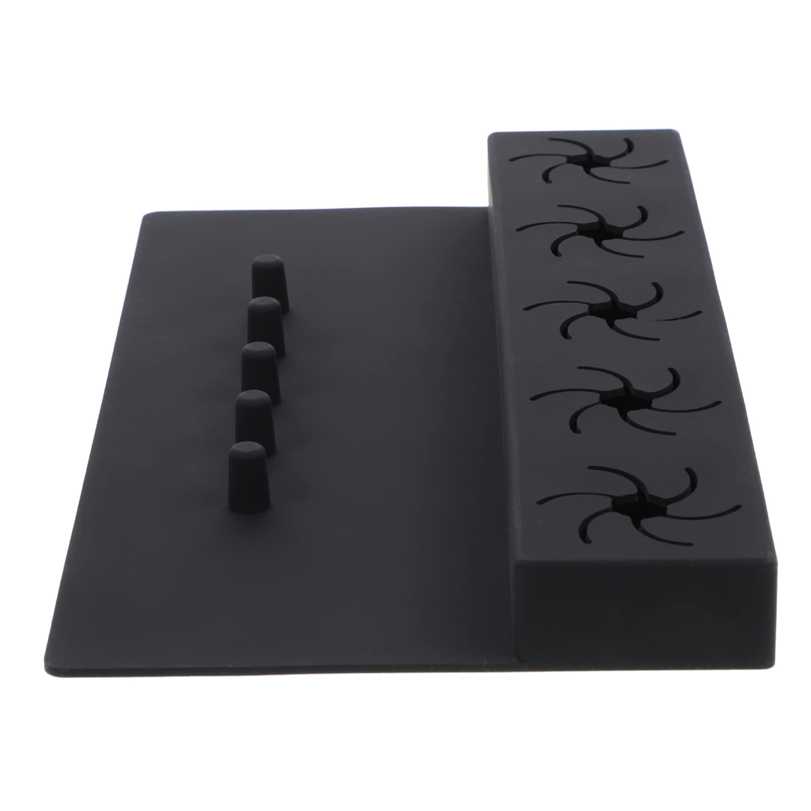 KALLORY Silicone Nail Polish Bottle Holder - Non-Slip Nail Polish Stand for Nail Art & Manicure, Perfect for Salon, Home & Travel Use