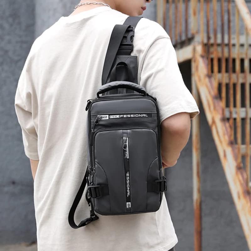 Lariox Waterproof Crossbody Sling Backpack with USB Charging Port for Men & Women - Perfect for Travel, Hiking, Jogging, Gym, Picnic & Daily Use | Durable Unisex Shoulder Bag for Commuting, Shopping & Outdoor Activities