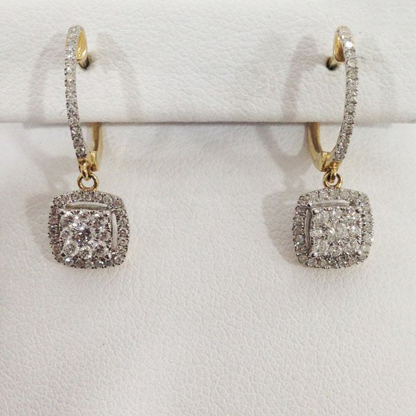 14K Yellow Gold Diamond Stud Earrings for Women - Elegant & Timeless Jewelry Gift for Anniversary, Birthday & Special Occasions