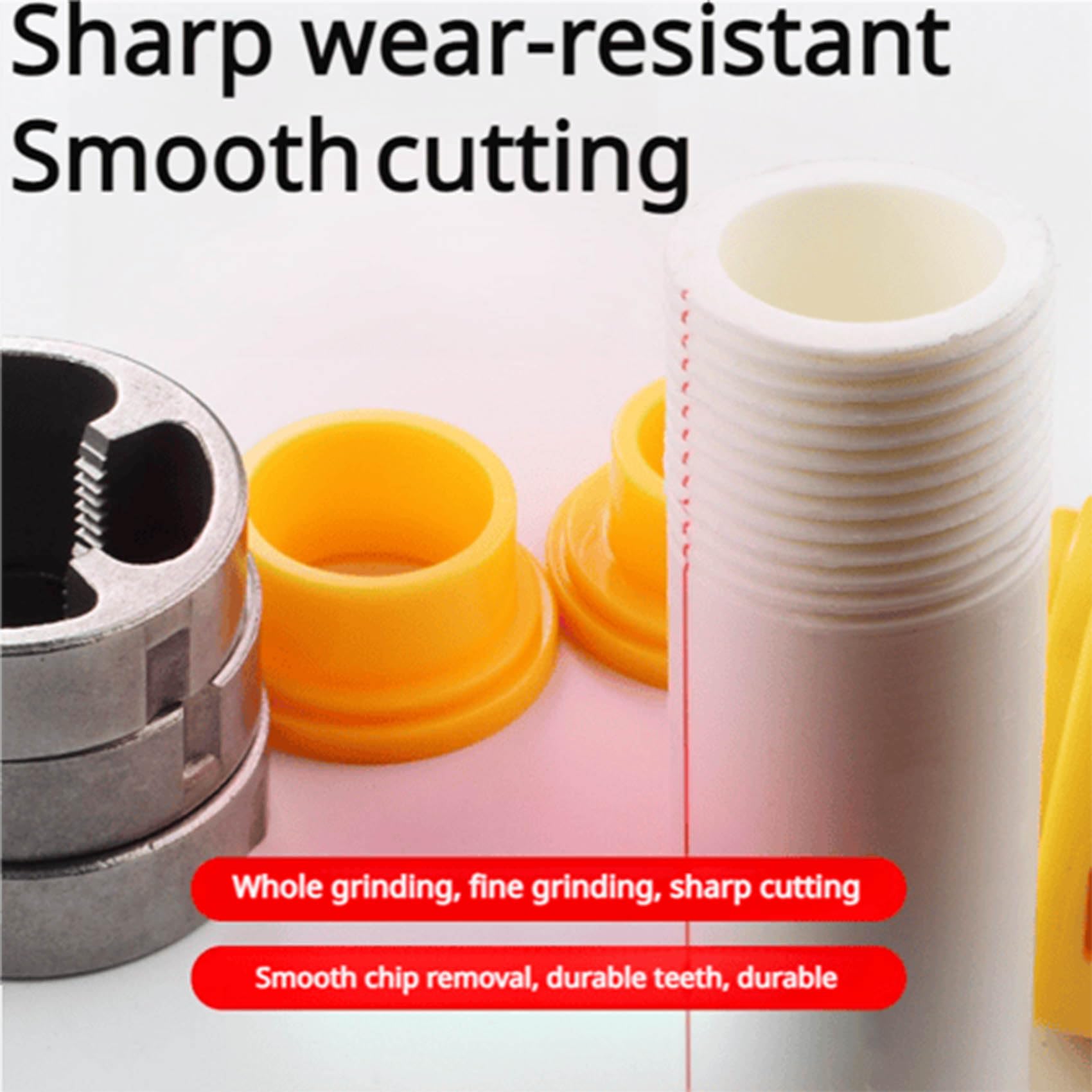 Electric Drill PVC Thread Maker Tool Kit with 3 Dies (1/2