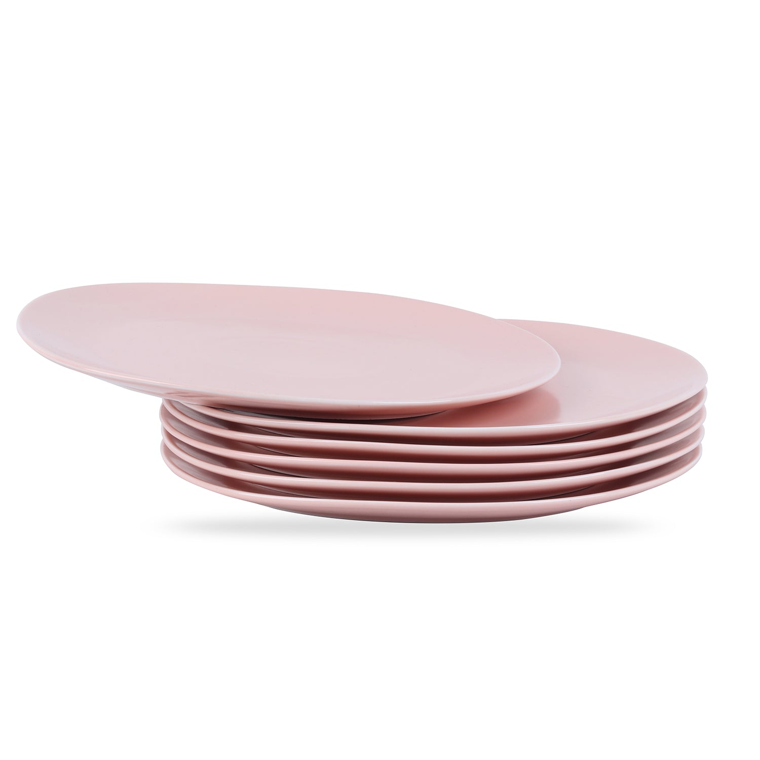 Delilah Porcelain Dinner Plate Set - 6-Piece Elegant Bone China Plates for Fine Dining, Parties & Home Decor