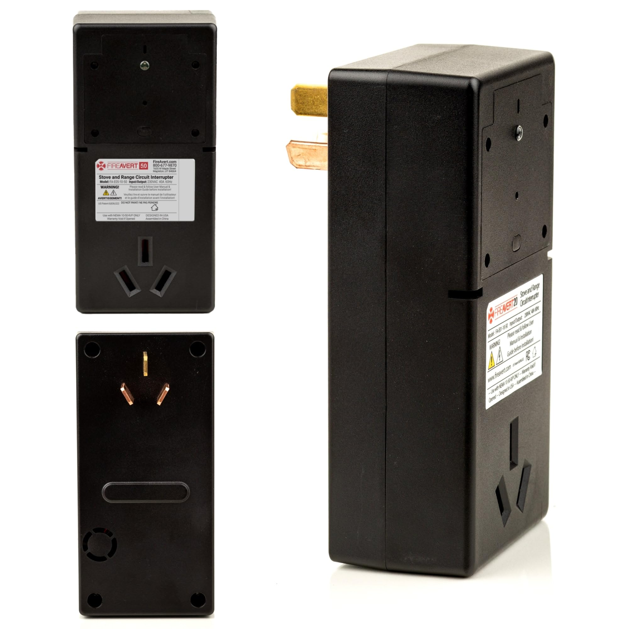 Electric Auto Stove Shut-Off Safety Device (3/4 Prong) - Smart Oven Monitoring Solution for Seniors & Elderly Care - As Seen on Shark Tank - Perfect for Dementia/Alzheimer's Safety & Independent Living