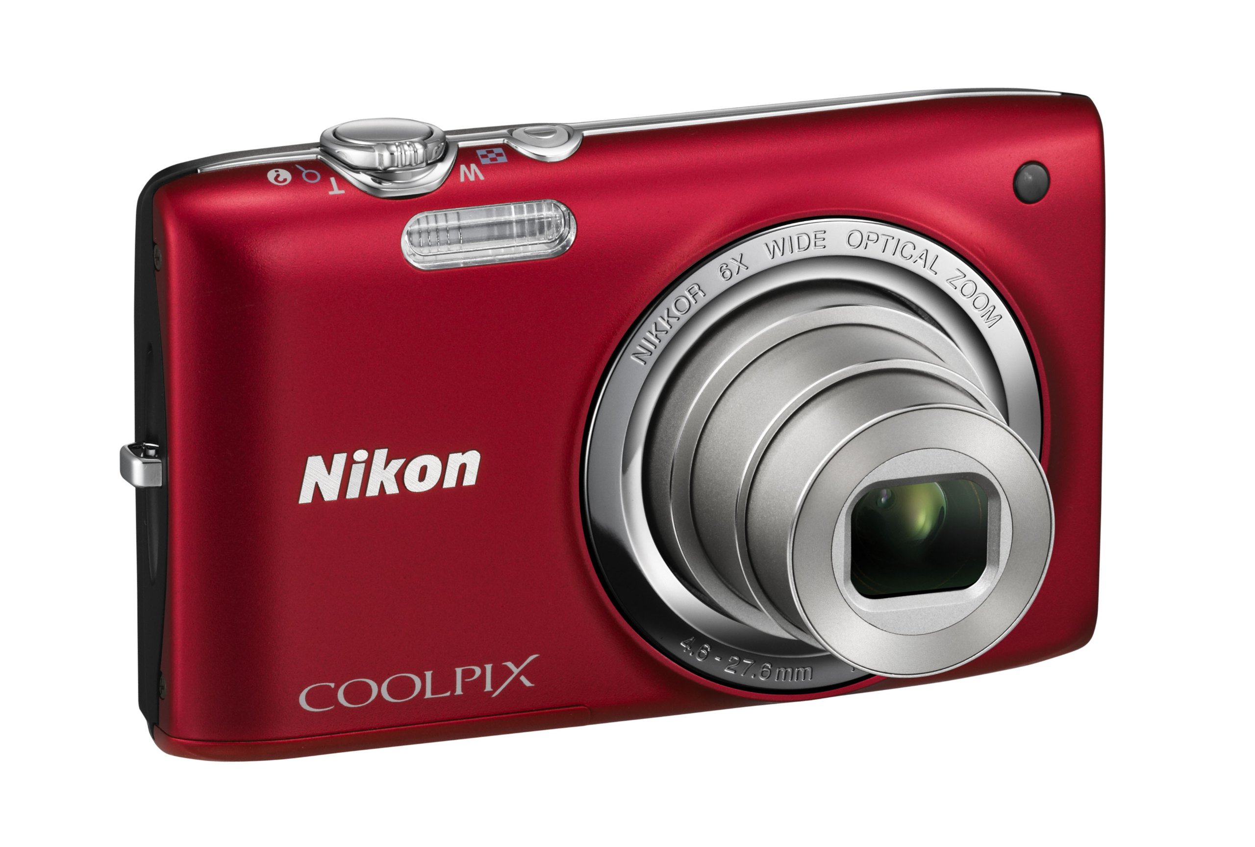 Nikon COOLPIX S2700 16MP Digital Camera with 6x Optical Zoom & 720p HD Video - Compact Point and Shoot Camera for Travel, Vlogging & Everyday Photography (Red)