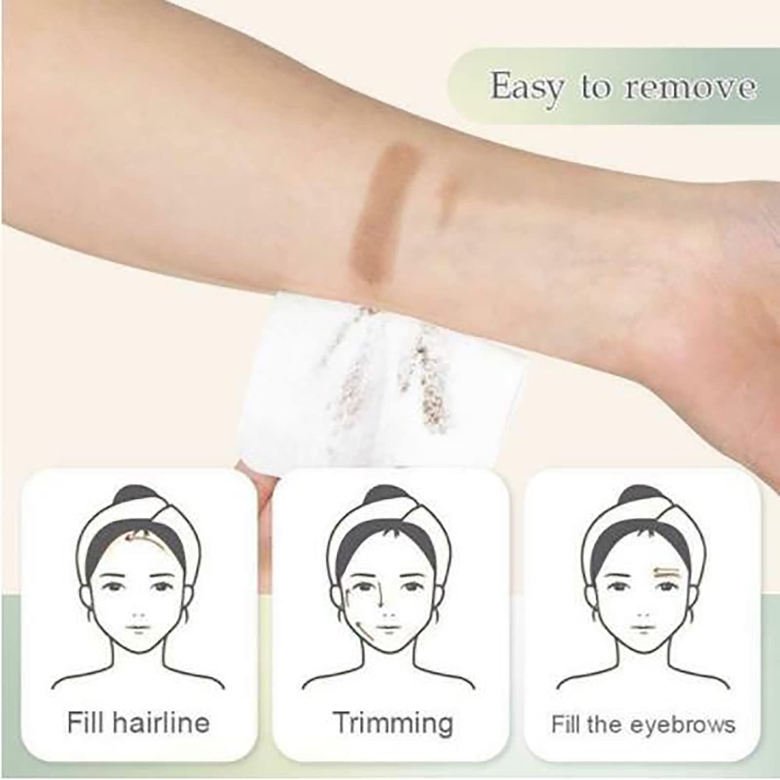 Natural Shade Hairline Powder - Instant Hair Root Touch Up for Gray Coverage & Thinning Hair (Pearl Black) | Perfect for Daily Use, Travel & Quick Hairline Enhancement