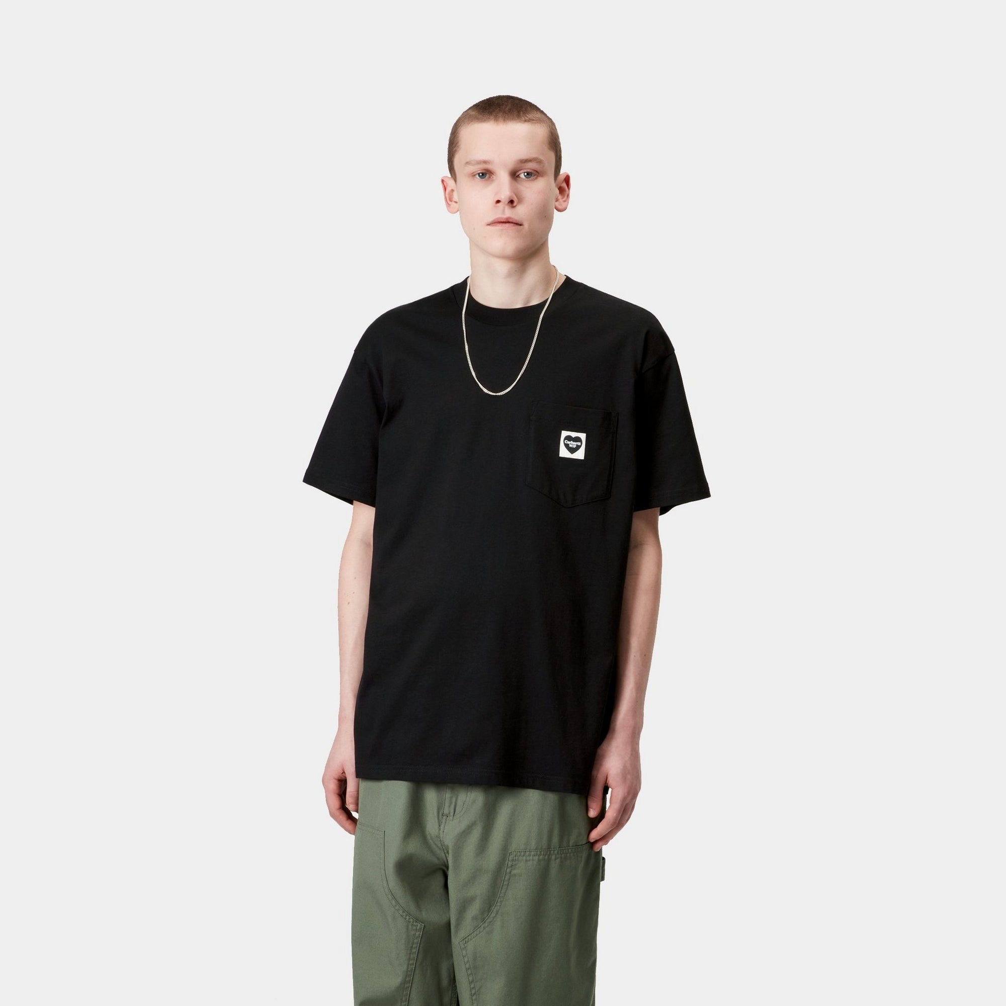 Pocket Heart Graphic T-Shirt for Men & Women - Soft Cotton Black Tee - Casual Streetwear & Everyday Comfort