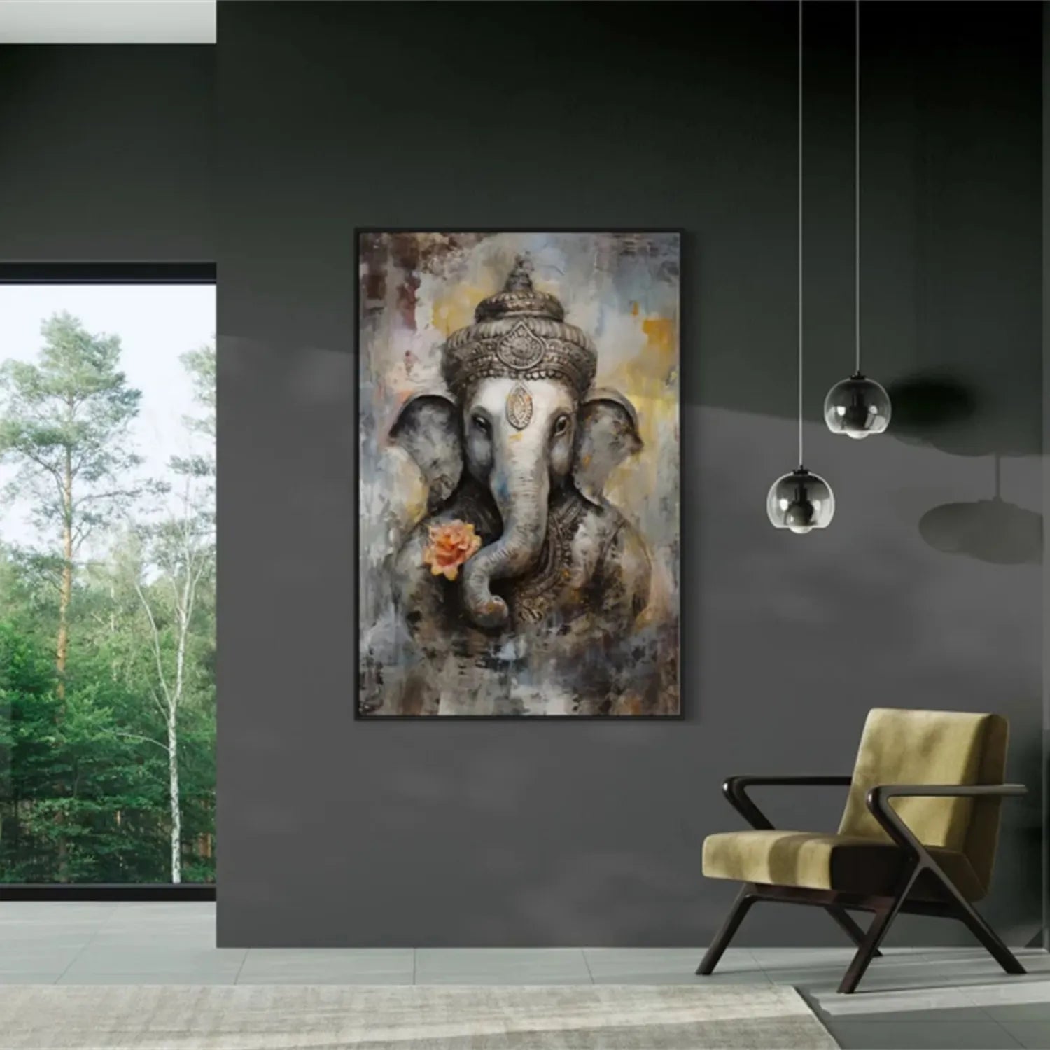 Animal Art Painting #AP060 - Handmade Canvas Wall Decor for Living Room, Bedroom & Office - Perfect Gift for Pet Lovers & Home Decor