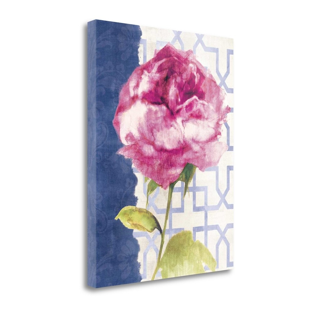 Antique Floral On White II By Wild Apple - Premium Gallery Wrap Canvas Wall Art for Living Room, Bedroom & Office Decor