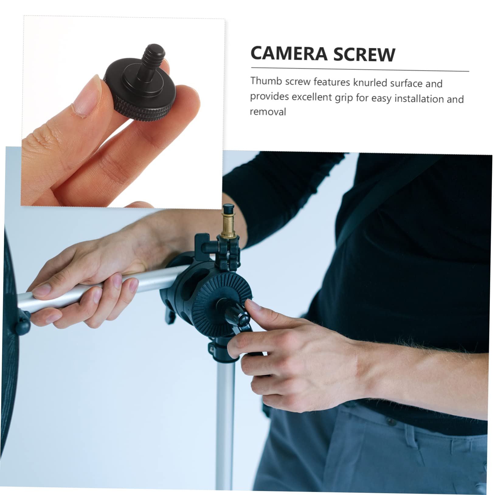 UKCOCO 3-Pack 1/4 Inch Thumb Screws for Action Cameras - Essential Camera Mounting Accessories Kit (12pcs) - Compatible with Tripods, Brackets & DSLR Cameras - Perfect for Vlogging, Travel & Outdoor Photography