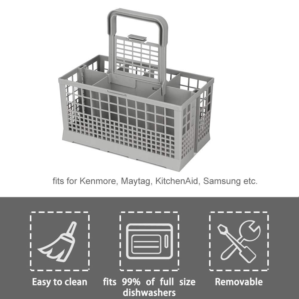 AUNMAS Universal Dishwasher Basket - Multipurpose Cutlery Holder & Storage Box Replacement Accessory for Kitchen Organization | Perfect for Silverware, Utensils, and Small Dishwasher Items