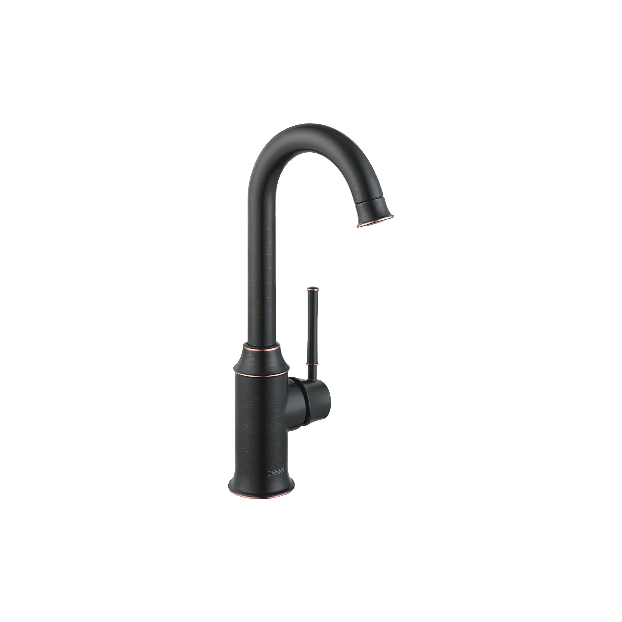 Hansgrohe Talis C Bronze Bar Kitchen Faucet - Single Hole Bar Sink Faucet with Rubbed Bronze Finish (Model 04217920) | Perfect for Home Bars, Wet Bars, and Small Kitchen Sinks