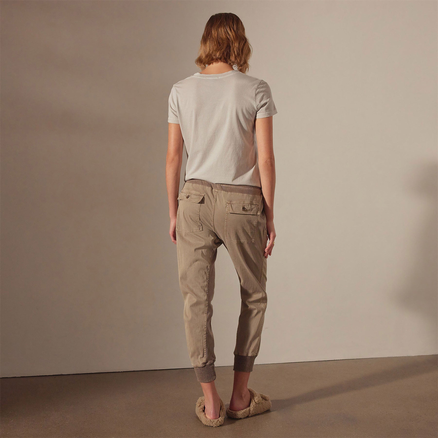 Mixed Media Pants in Coyote Color - Stylish & Comfortable Outdoor Hiking & Casual Wear