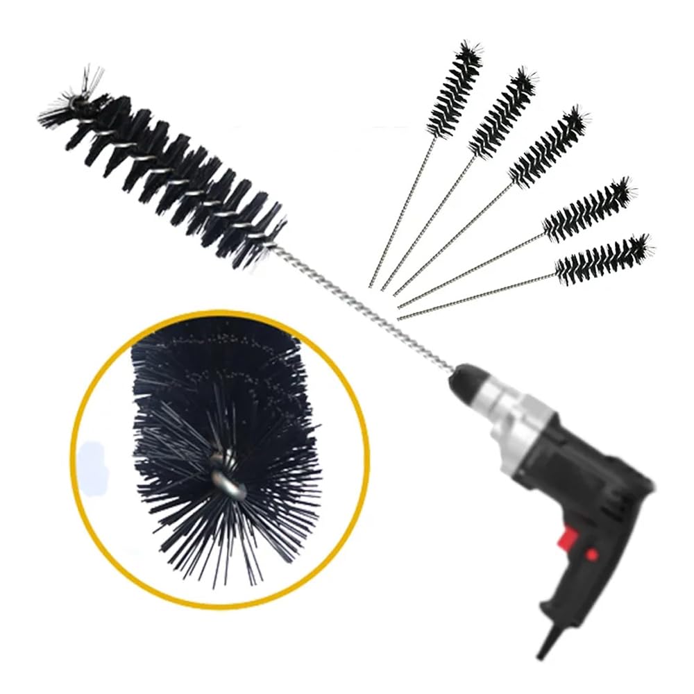 3 Pack Carburetor Cleaner Brush Kit - Long Nylon Brushes for Car Engine Air Inlet & Combustion Chamber Cleaning - Auto Maintenance Tool