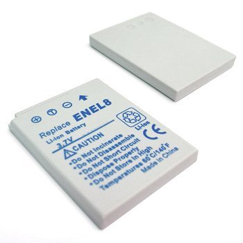 EN EL8 Rechargeable Lithium-ion Replacement Battery for Nikon Coolpix Digital Cameras - Compatible with Select Models - Perfect for Travel Photography & Outdoor Shooting