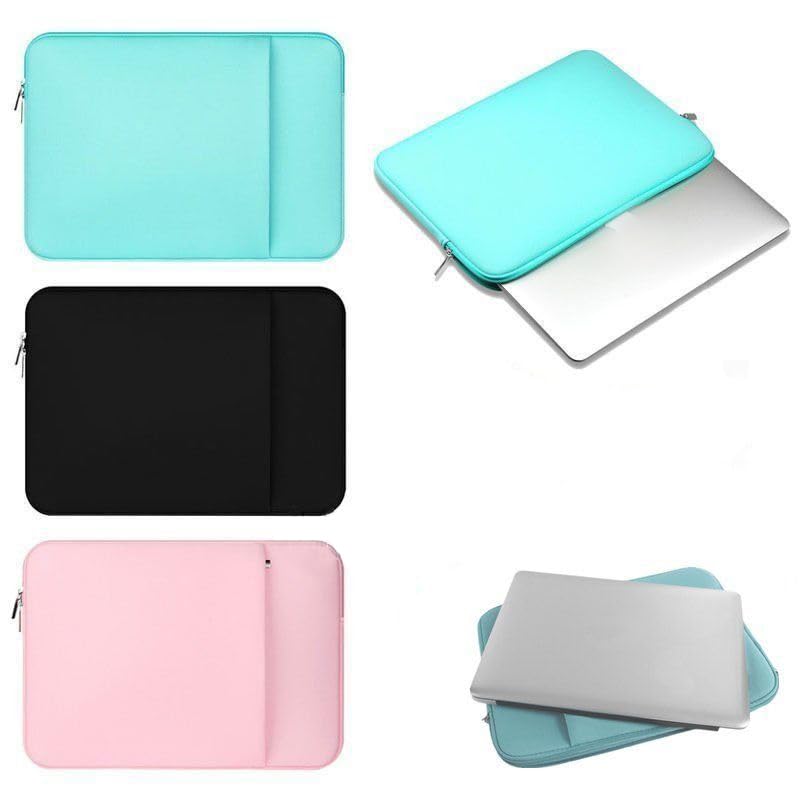 13 Inch Laptop Sleeve for MacBook Air Pro Retina - Waterproof Neoprene Protective Case (Black) | Perfect for Travel, Office & School Use