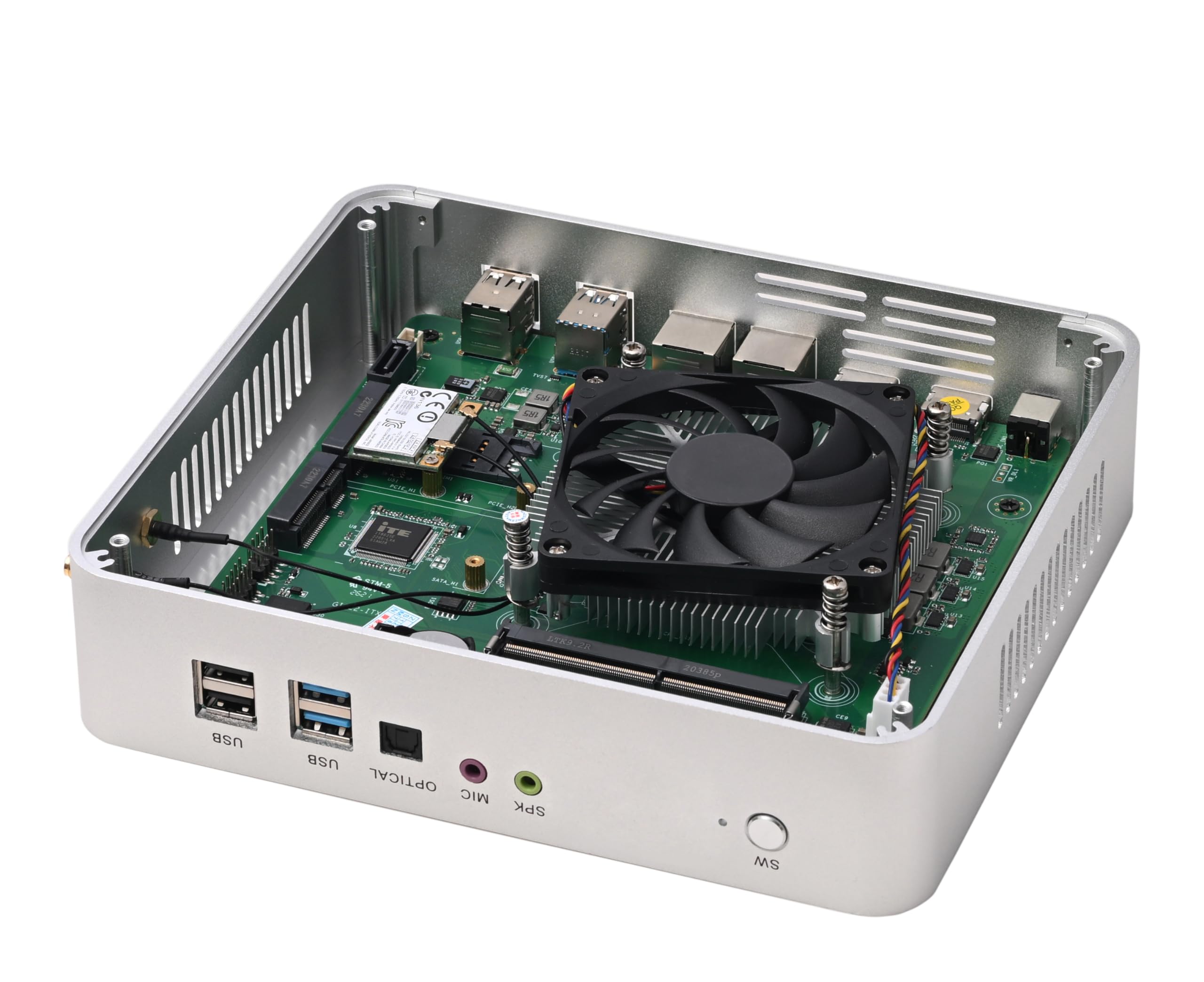 KINGDEL Mini PC 10th Gen - Intel Core i5-1035G4 Quad-Core Mini Computer with Silent Fan, 8GB DDR4 RAM, 128GB SSD, Dual HDMI & LAN Ports, Optical SPDIF - Perfect for Home Office, Digital Signage & Media Center