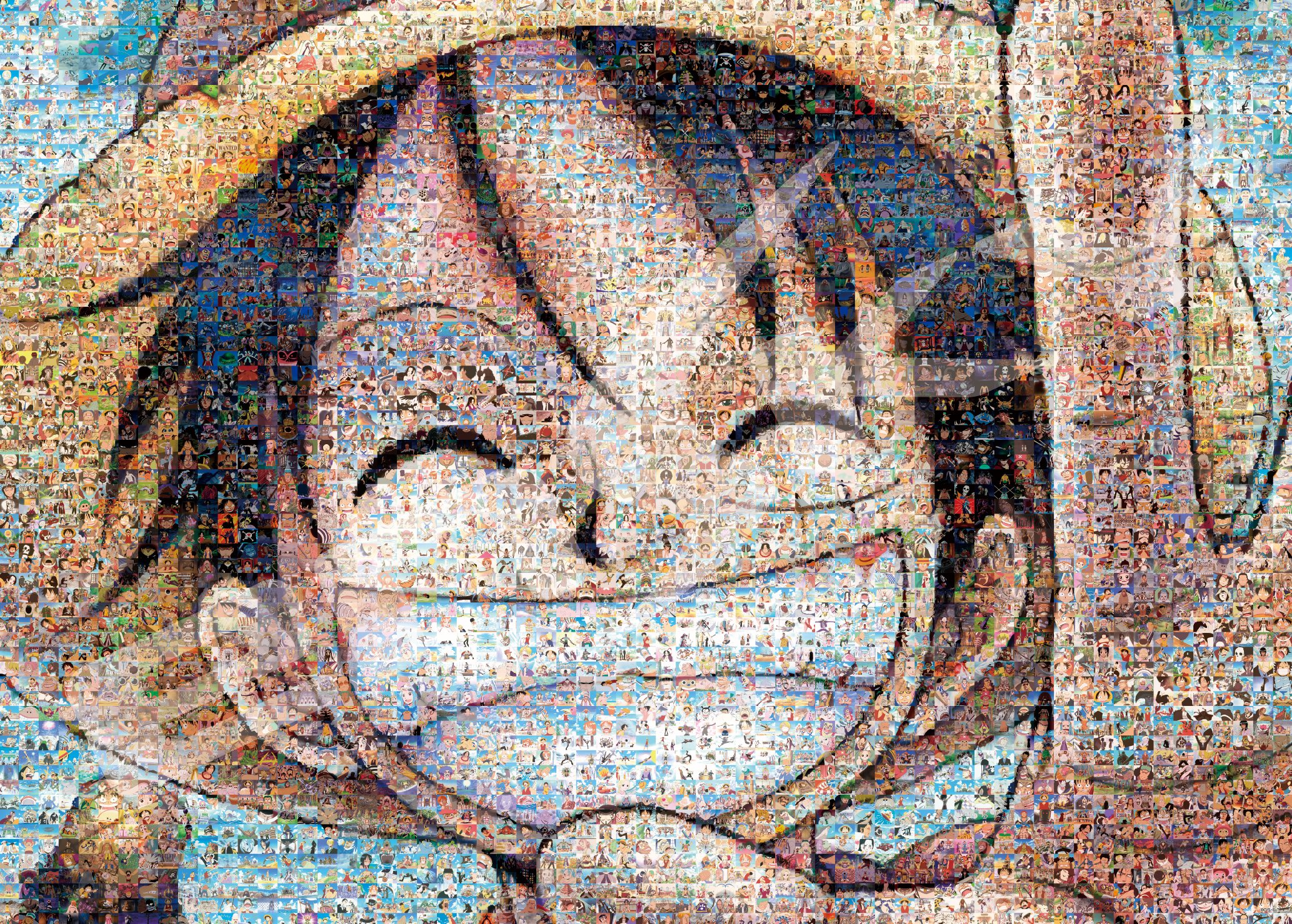 One Piece Luffy 2000-Piece Jigsaw Puzzle - Anime Mosaic Wall Art (73x102cm) - Perfect for Anime Fans, Home Decor & Gift Ideas - 2000-107 by Ensky