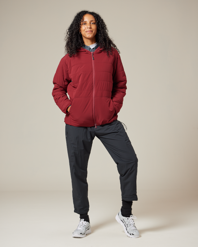 Flexible Insulated Zip Up Hoodie for Men & Women - Lightweight Winter Jacket with Warm Lining - Perfect for Outdoor Activities, Hiking & Casual Wear