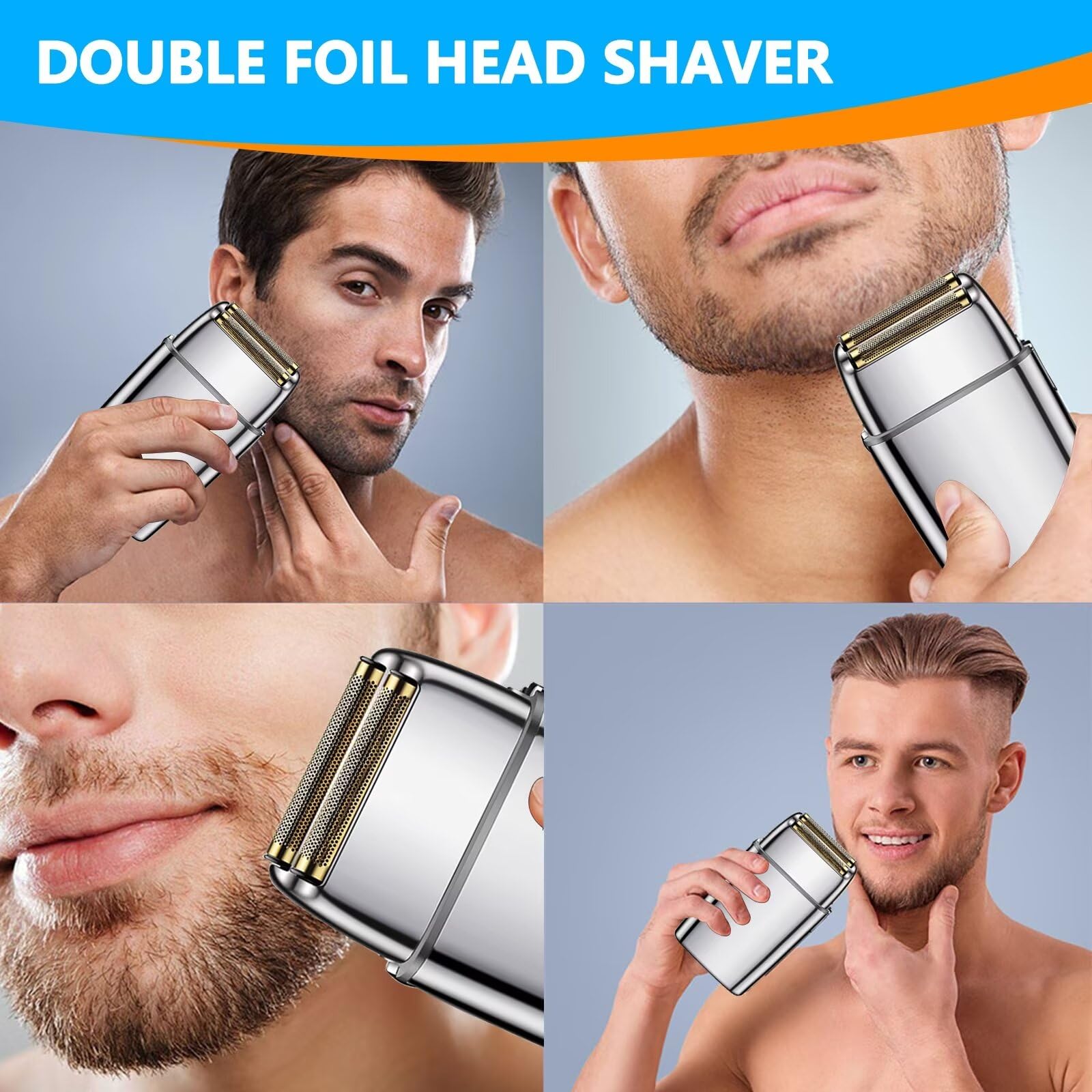 Performance Electric Men's Shaver Replacement Foil & Cutters - Compatible with PRO Metal-FX FXRF2 Foil Shaver, XSPANDER New Replacement Blades - Perfect for Home & Travel Grooming