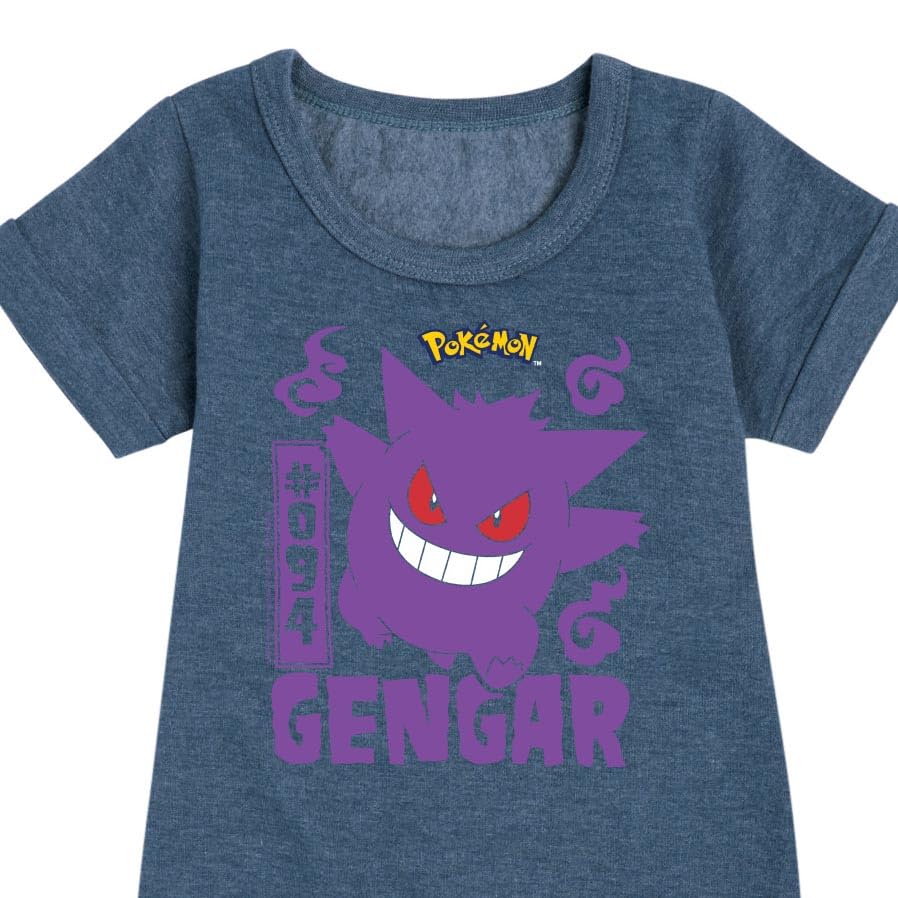 HYBRID APPAREL Pokémon Gengar Youth Girls Fleece Dress - Cute & Cozy Halloween Costume, Christmas Gift & Anime Cosplay Outfit for Kids
