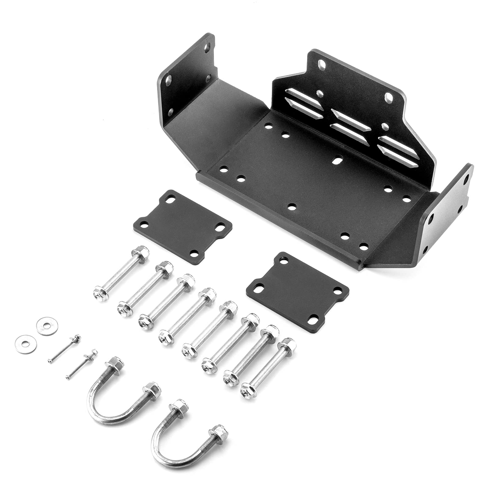 **Dasen Winch Mounting Bracket Plate Kit for Honda Pioneer 500 & 520 (2015-2025) - Heavy-Duty Off-Road Accessory for ATV & UTV Trail Riding**