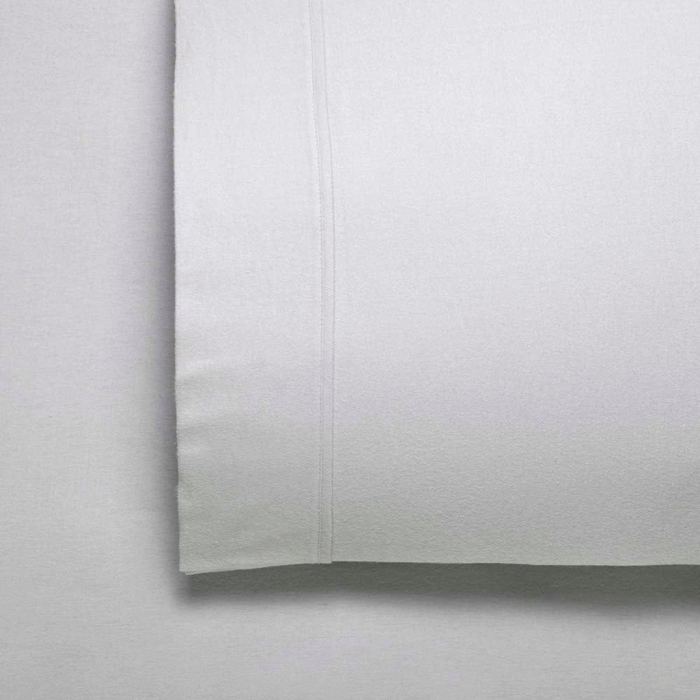 Premium Fletcher Cotton Flannelette Sheet Set - Silver | King Single 50cm Bed | Ultra Soft & Breathable Bedding for Cozy Winter Nights