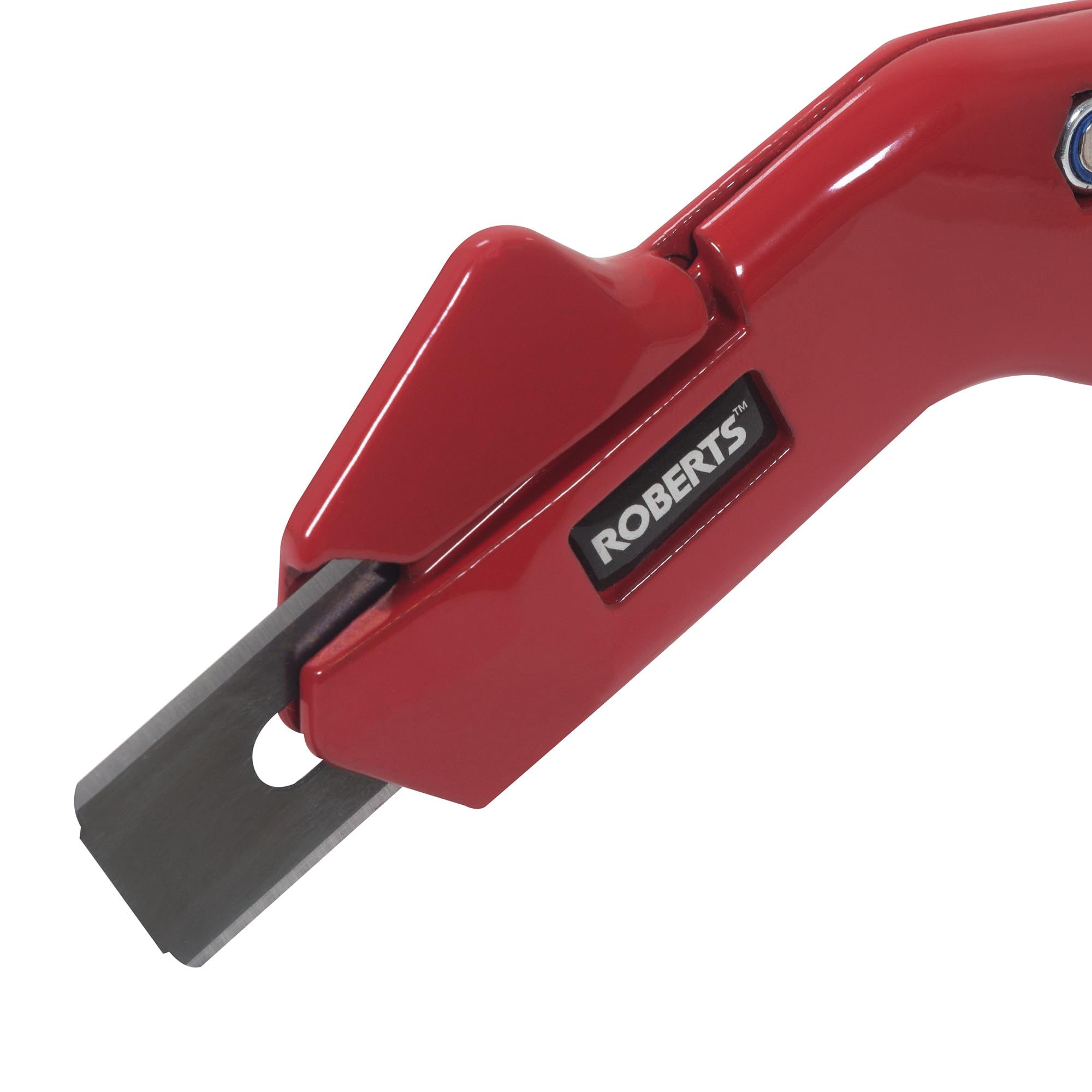 ROBERTS 10-252 Professional Carpet Knife with 3 Blades - Heavy Duty Red Utility Cutter for Carpet Installation, Flooring Projects & DIY Home Renovations