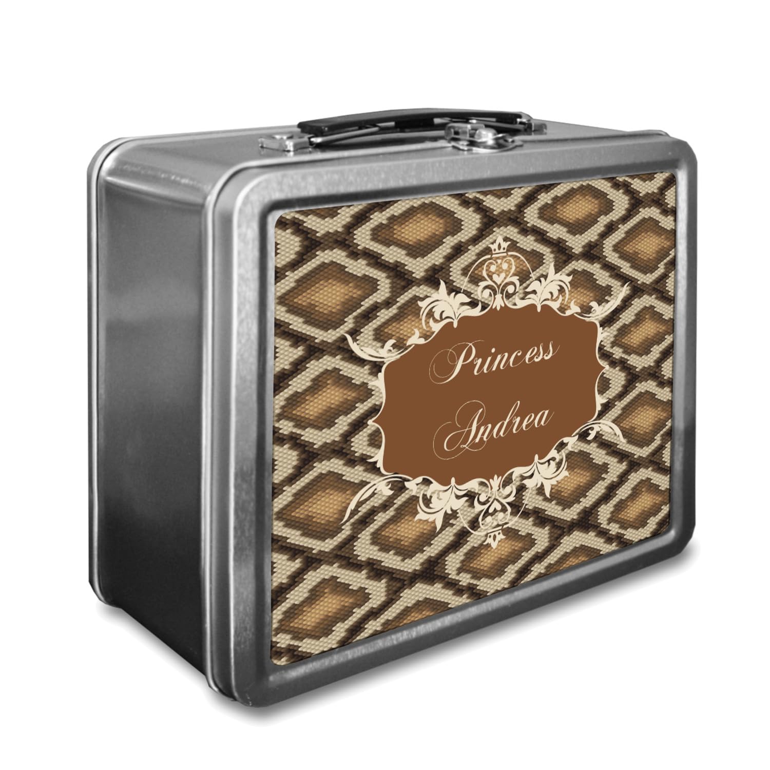 Personalized Snake Skin Lunch Box - Insulated Reusable Lunch Bag for Work, School & Picnics - Stylish & Durable Lunch Tote for Men & Women