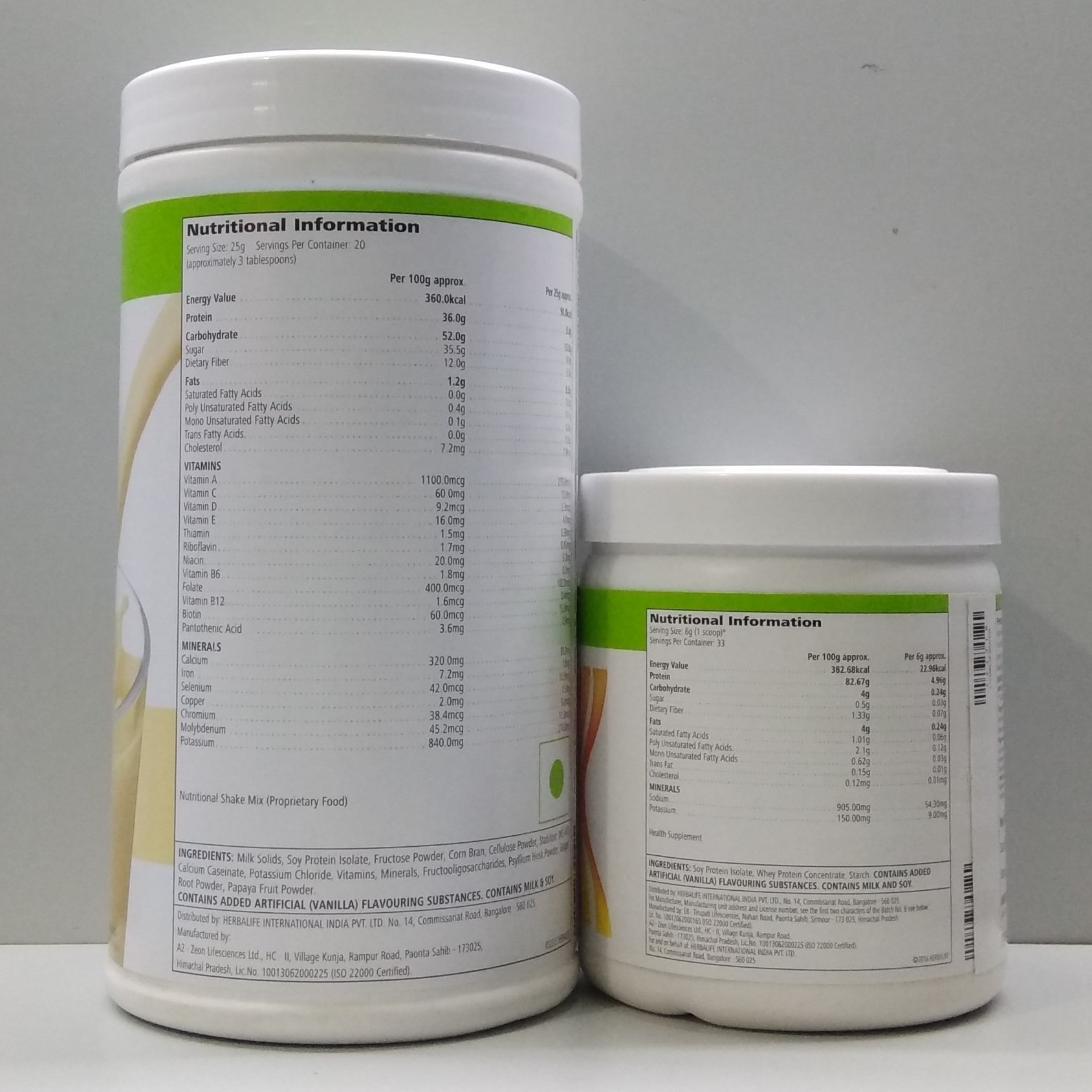 Herbalife Formula 1 Vanilla Shake with Formula 3 Protein Powder - 500g | Meal Replacement for Weight Loss & Muscle Gain | Perfect for Breakfast, Post-Workout & Healthy Lifestyle