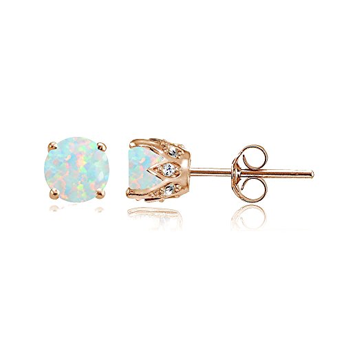 October-Simulated White Opal