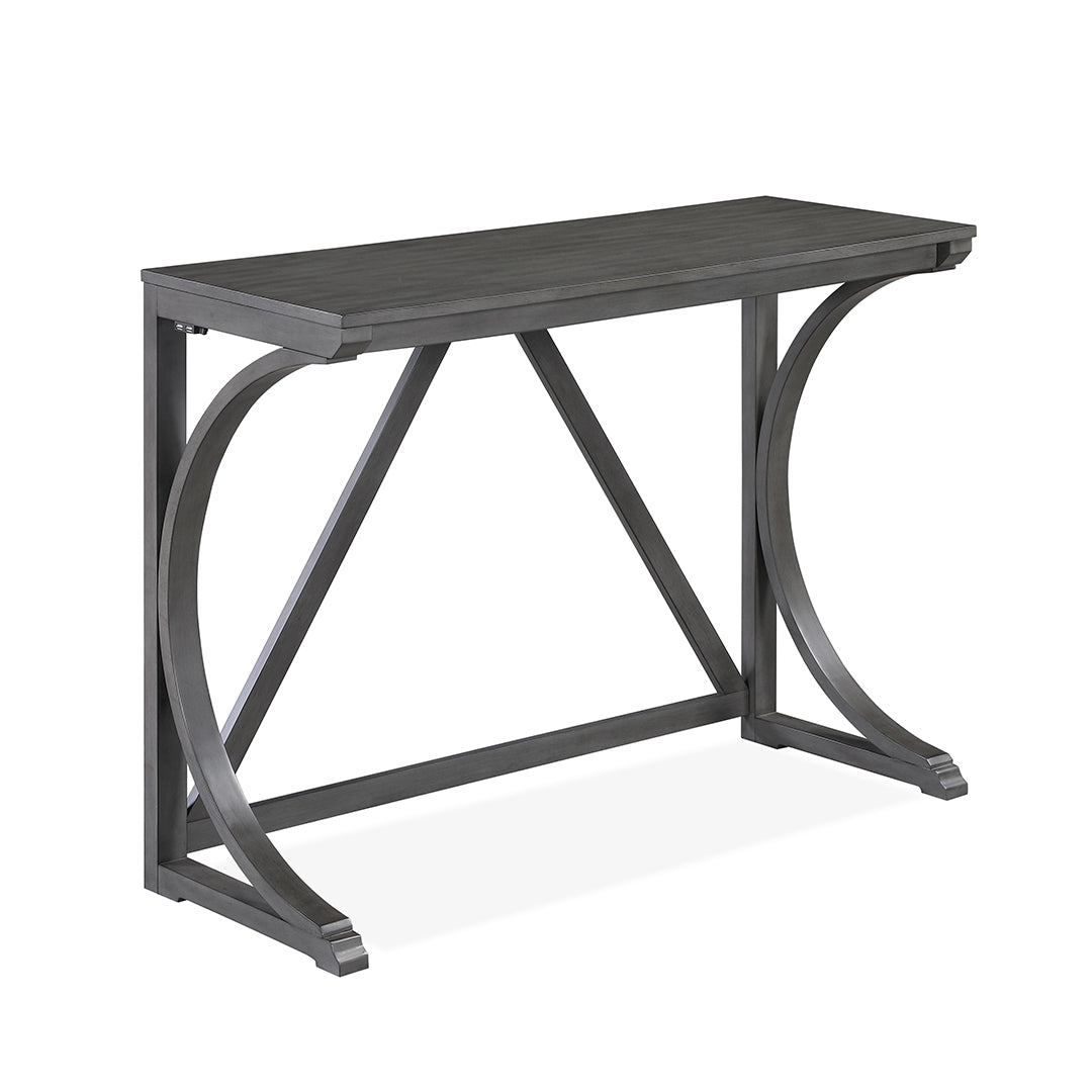 Bella Sofa Table with 2 Stools - Modern Gray Console Table for Living Room, Entryway & Small Spaces - Perfect for Coffee, Books & Decor Display