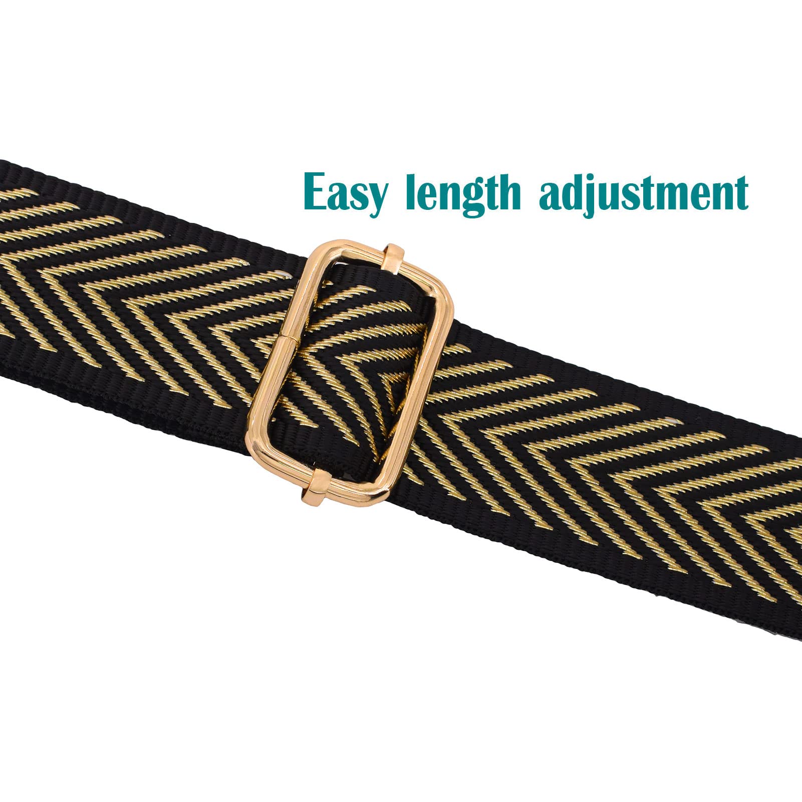 Crossbody Bag Strap Replacement - Durable Metal Swivel Hook Shoulder Strap for Purses, Luggage & Guitar Cases | Perfect for Travel, Daily Use & Instrument Protection
